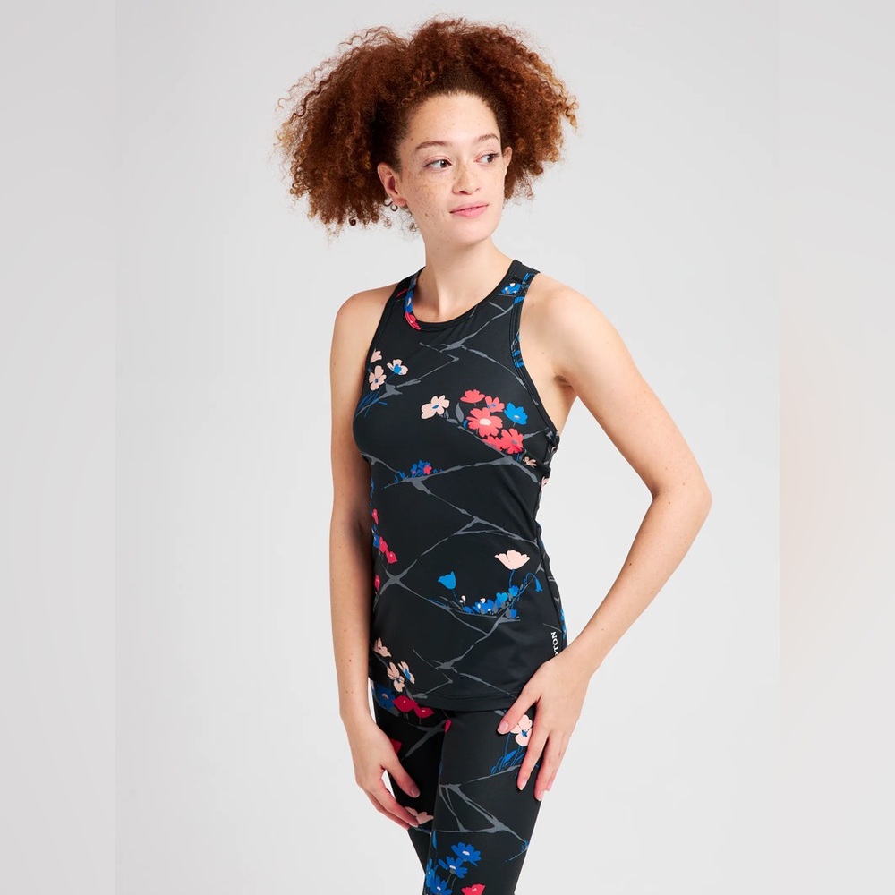 Burton • Women’s Lightweight X Base Layer Tank Top True Black Landscape Floral S